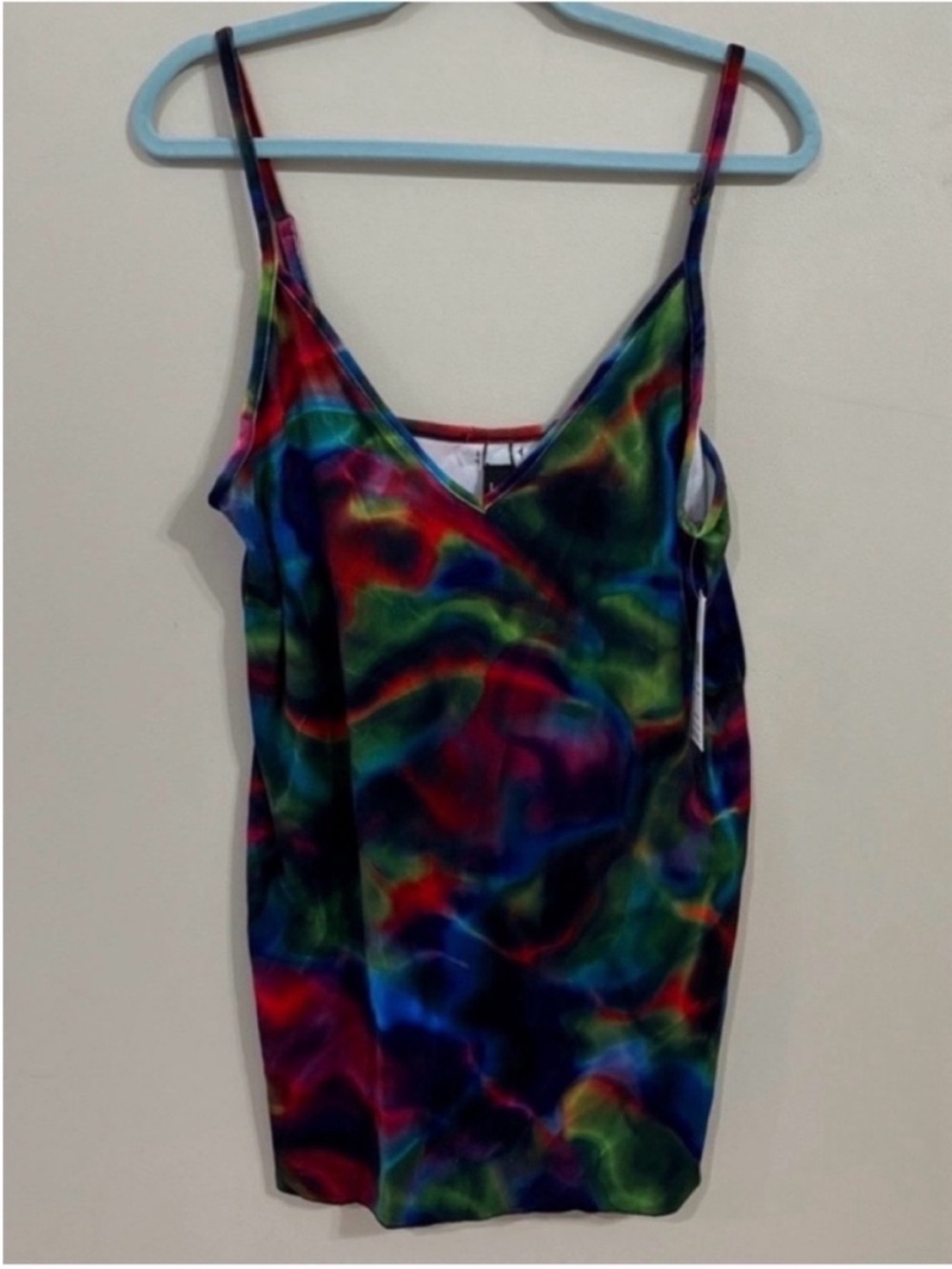 Hurley Multicolor Tie-Dye Velour Nebula Mini Dress